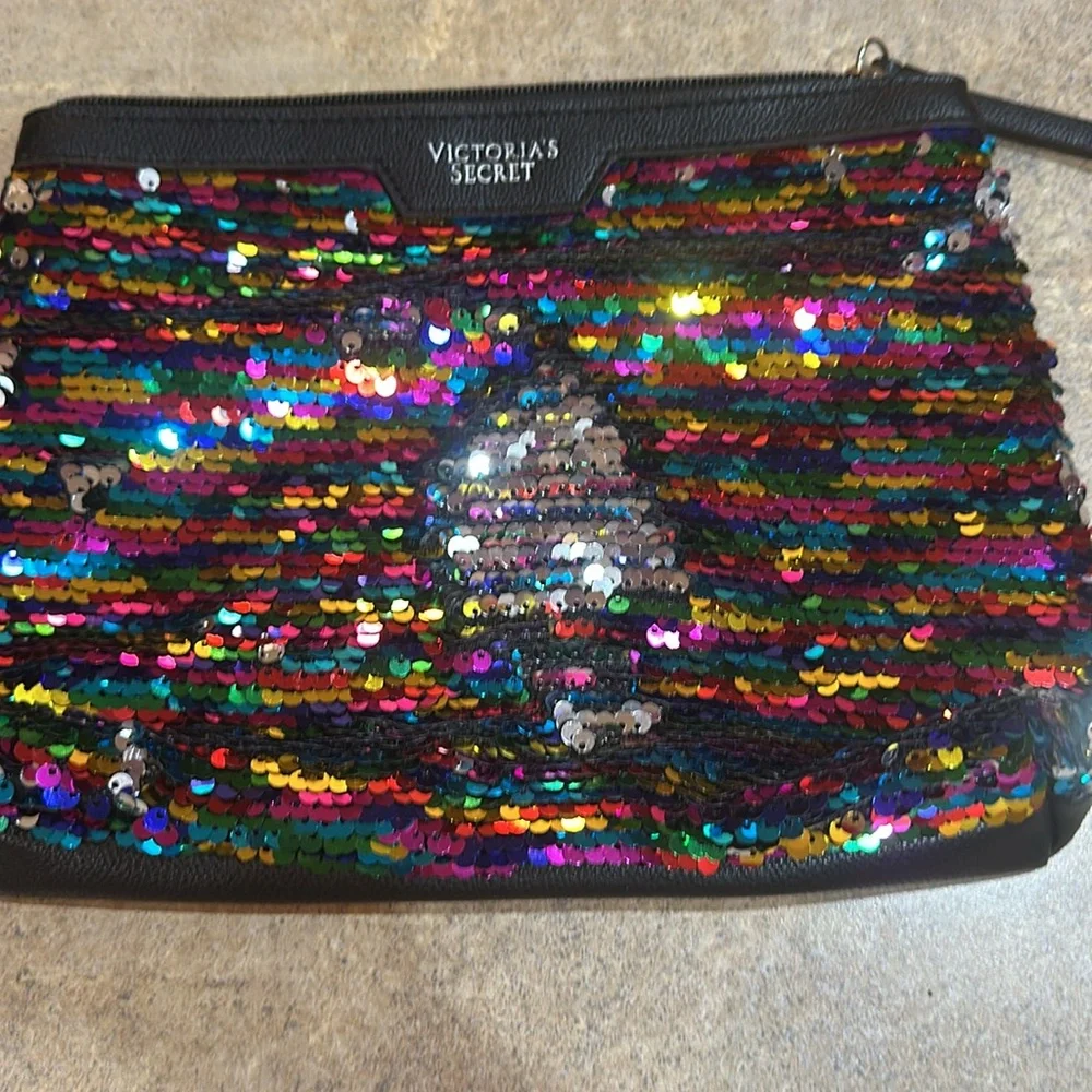 Victoria’s Secret sequin make up bag